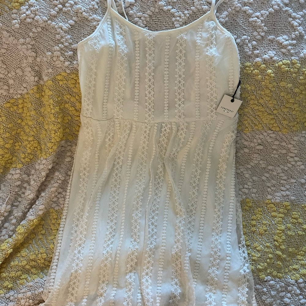 Elegant Cream Lace Dress